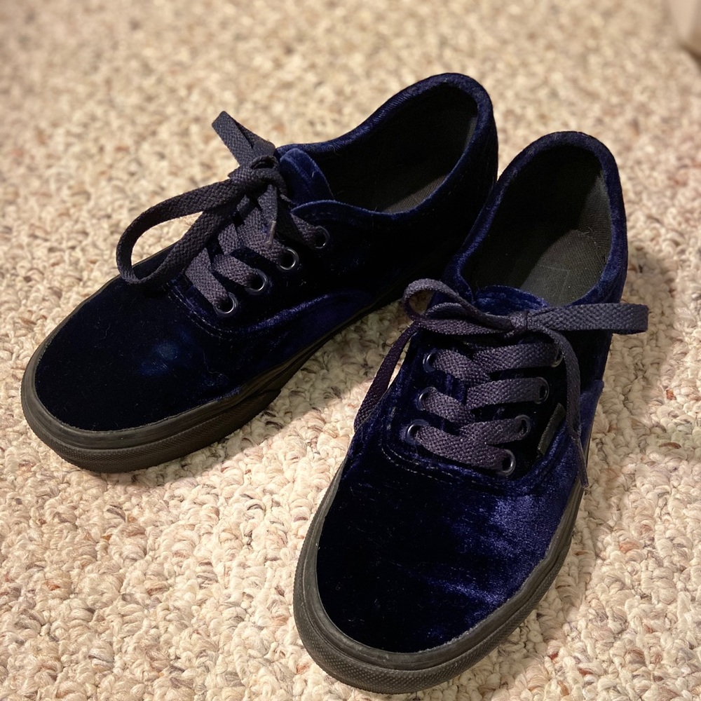 Velvet Blue Vans